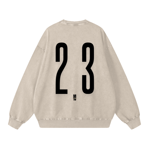 Snow Washed Oversized Sweatshirt